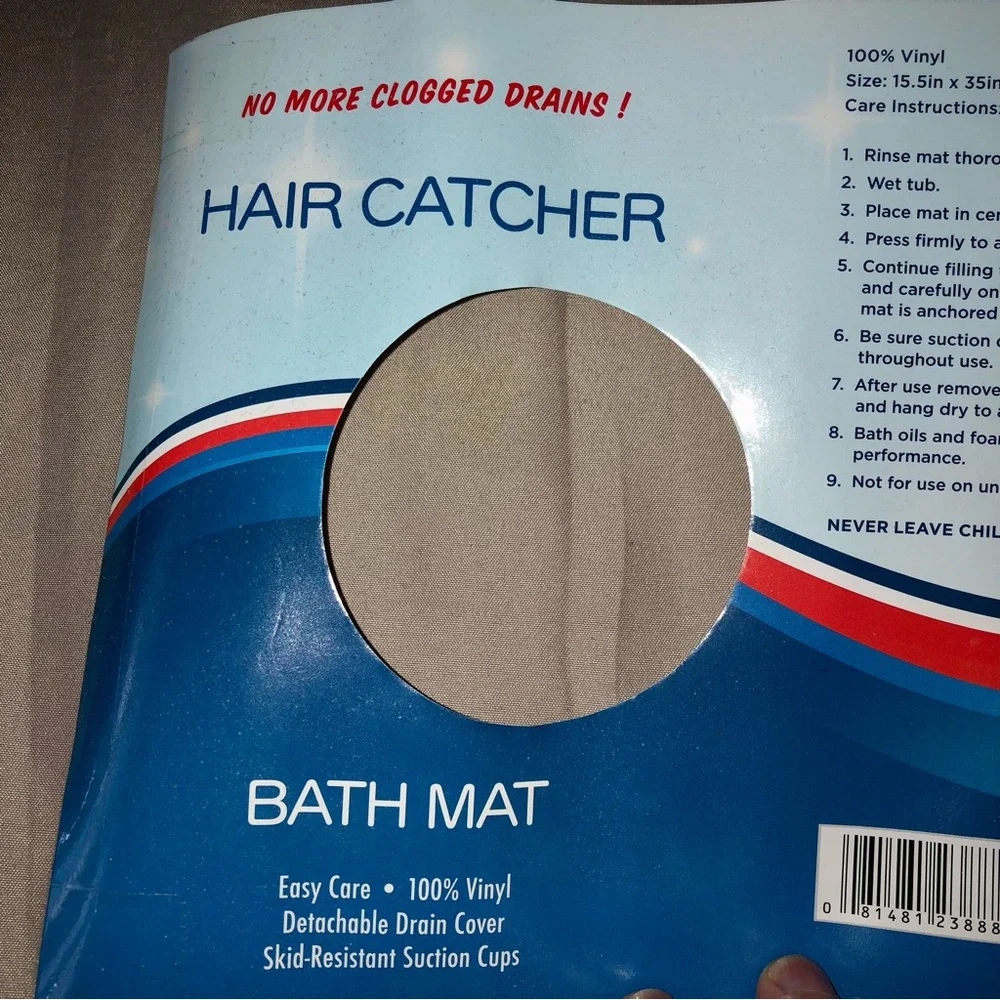 Hair Catcher Bath Mat